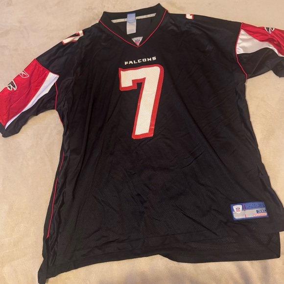 Michael Vick Jersey Atlanta Falcons Reebok Black Mens 3XL Vintage Black Red - Picture 2 of 8